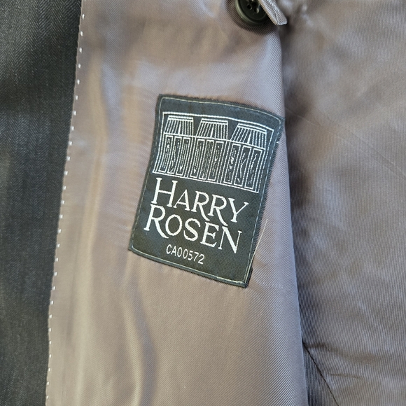 🇨🇦Samuelsohn/Harry Rosen Dark Grey Wool Blazer - Picture 6 of 12